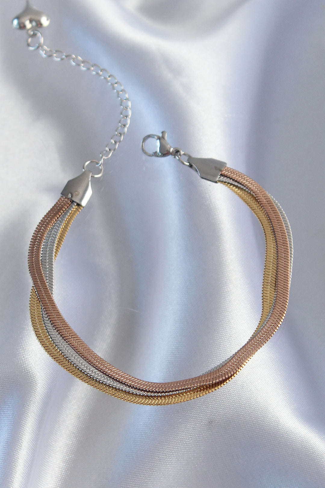 EBJ 316L Stainless Steel Colorful Italian Chain Model Multi Bracelet - Marlboro
