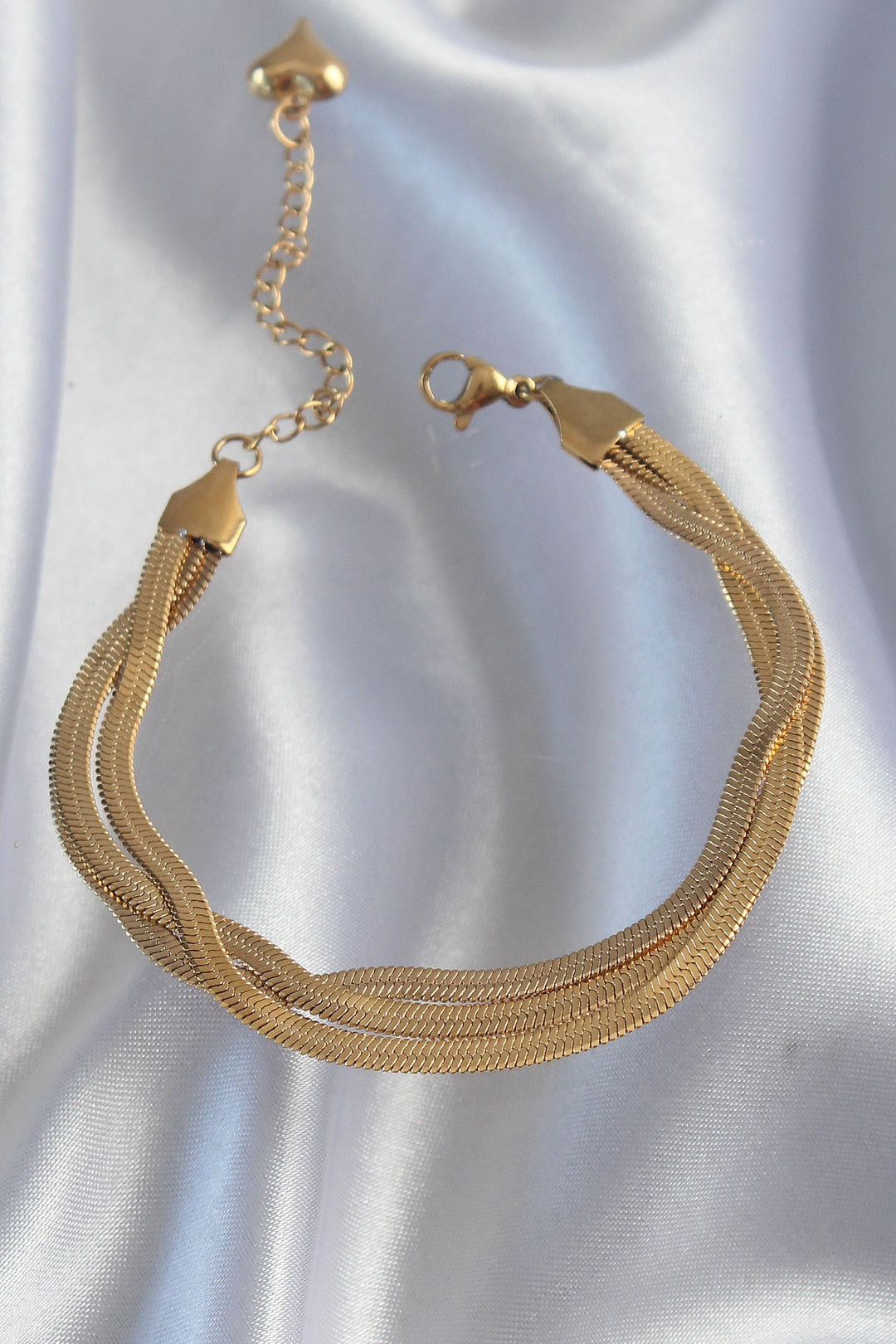 EBJ 316L Steel Gold Color Italian Chain Model Multi Bracelet - Pokrov
