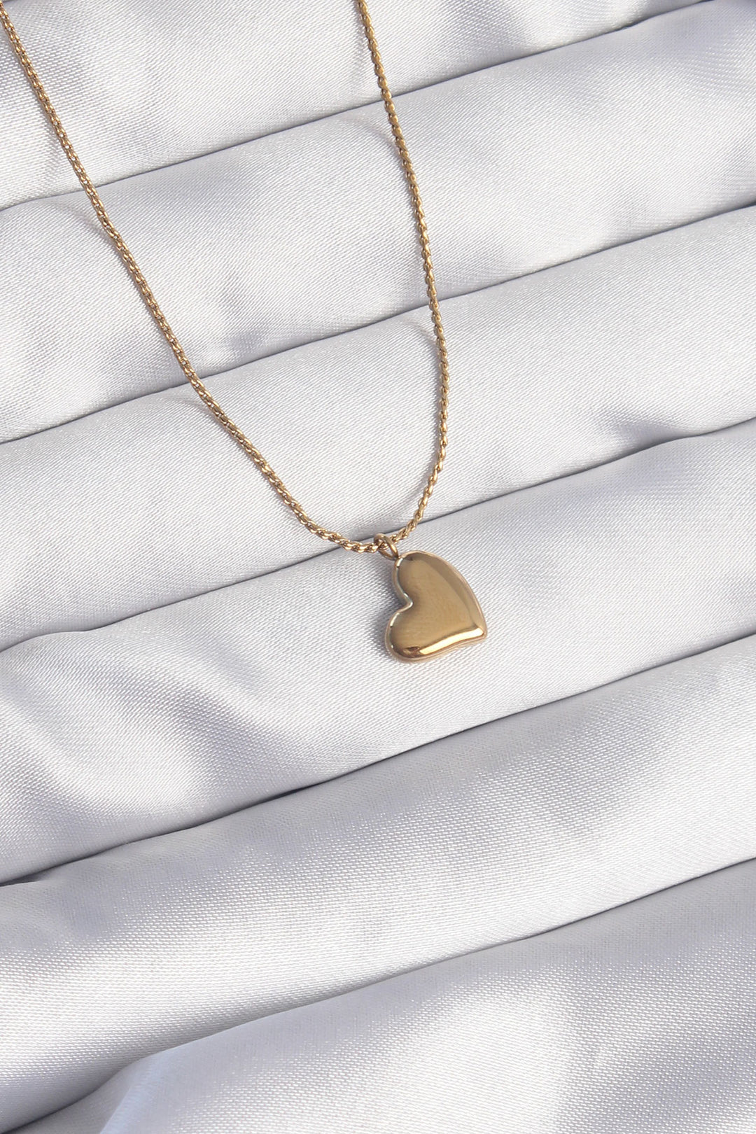 EBJ 316L Steel Gold Color Minimal Heart Design Necklace - Meppen