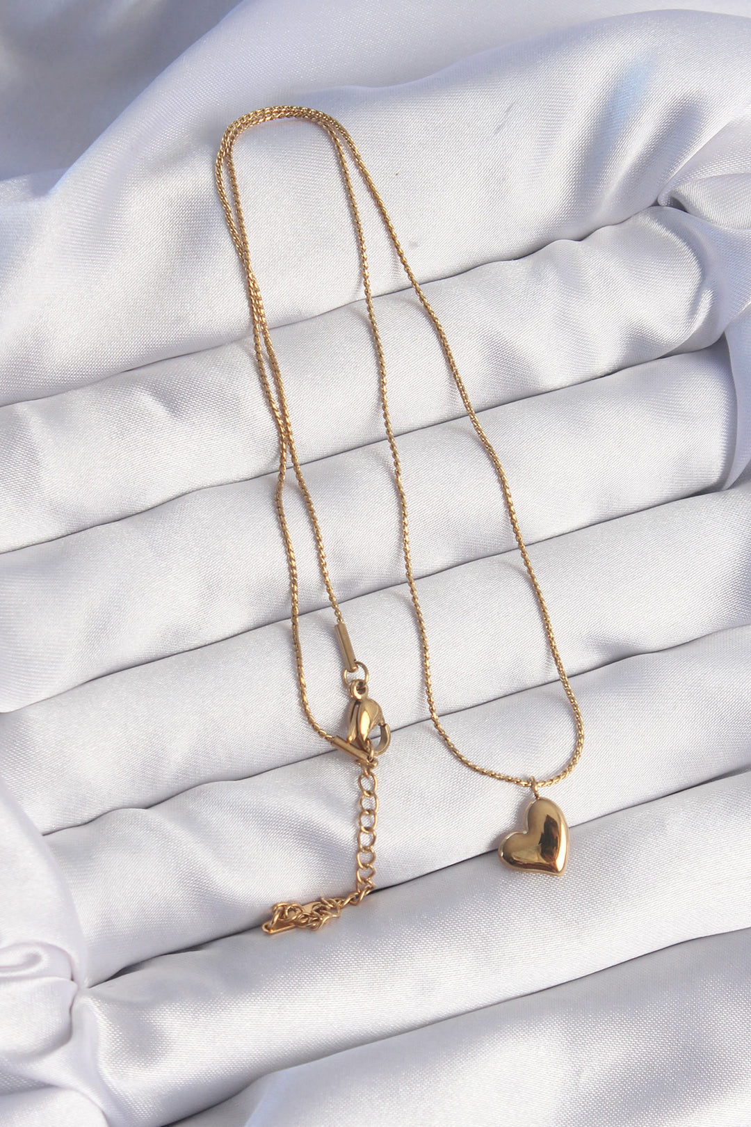 EBJ 316L Steel Gold Color Minimal Heart Design Necklace - Meppen