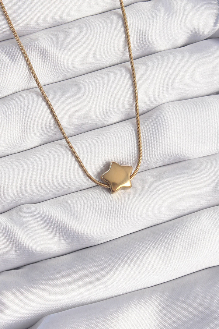 EBJ 316L Steel Gold Color Star Model Necklace - Loveland