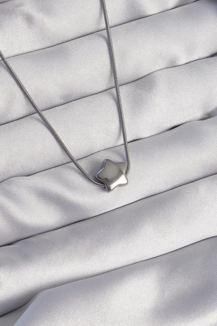 EBJ 316L Stainless Steel Silver Color Star Model Necklace - Scunthorpe