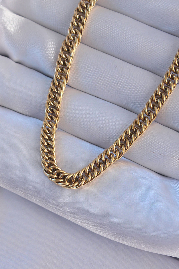 EBJ 316L Steel Gold Color Chain Necklace - Shrewsbury