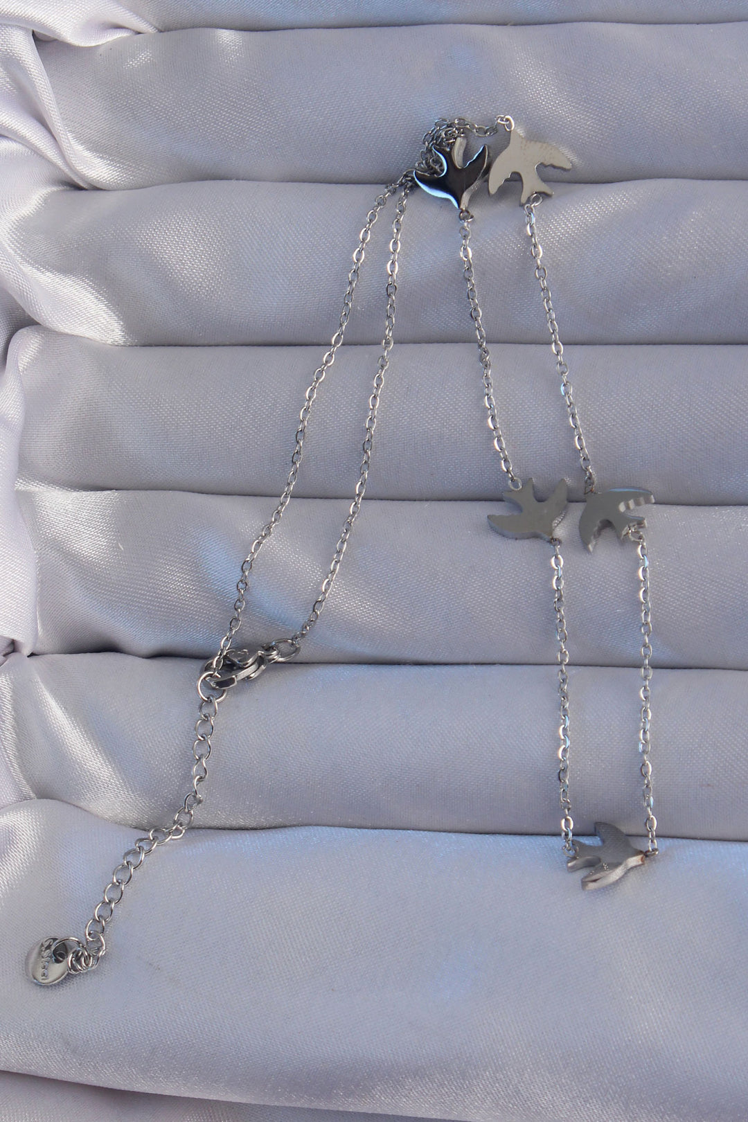 EBJ 316L Stainless Steel Silver Color Bird Model Necklace - Urbandale