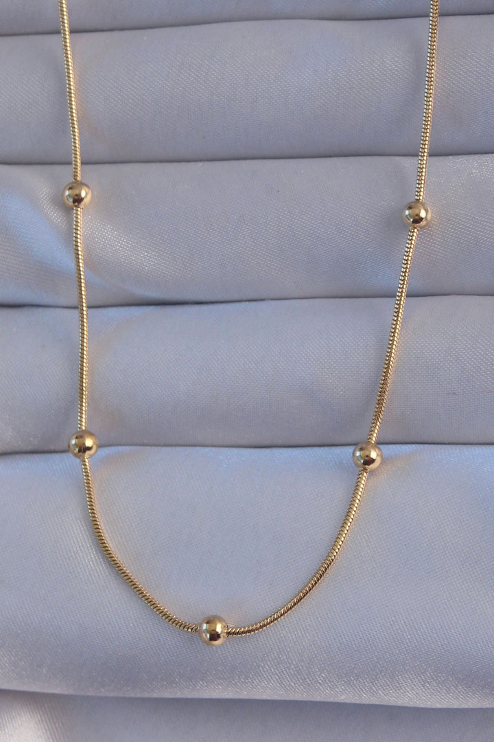 EBJ 316L Steel Gold Color Bullet Pendant Necklace - Bonn
