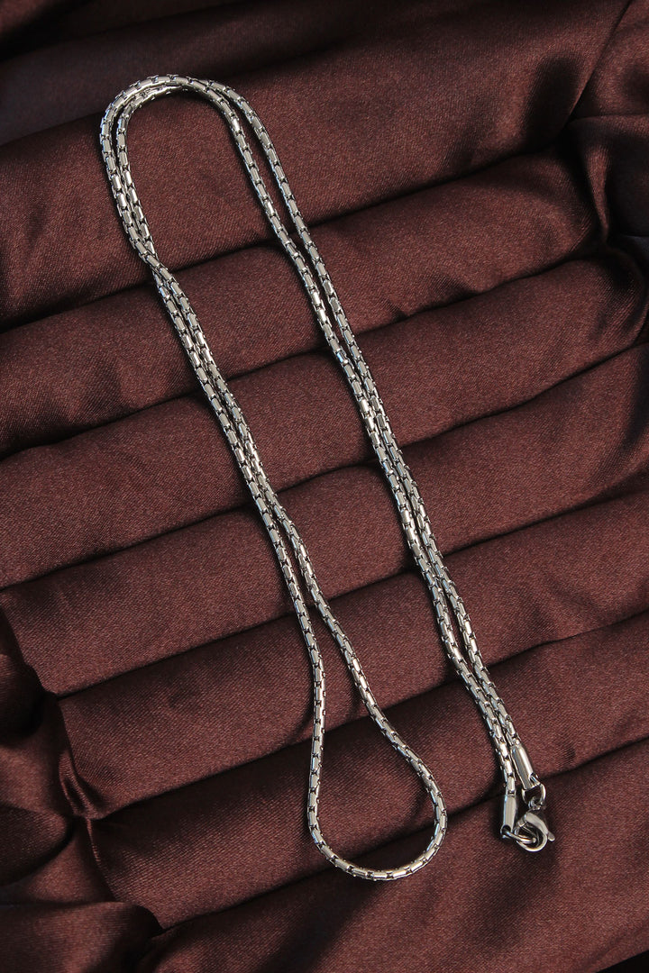 EBJ 316L Stainless Steel Silver Color Albanian Chain Necklace - Prescott