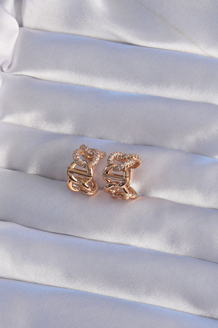 EBJ XUPİNG Rose Color Zircon Stone Milky Way Model Ring Earring - Farmington