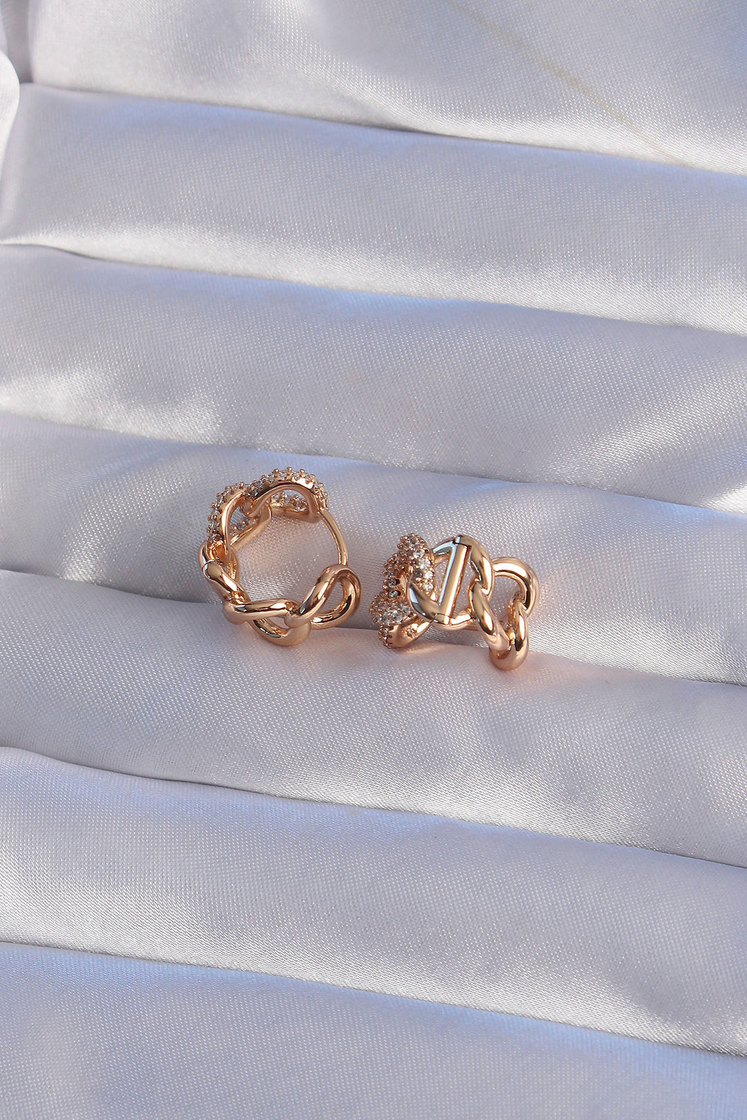 EBJ XUPİNG Rose Color Zircon Stone Milky Way Model Ring Earring - Farmington