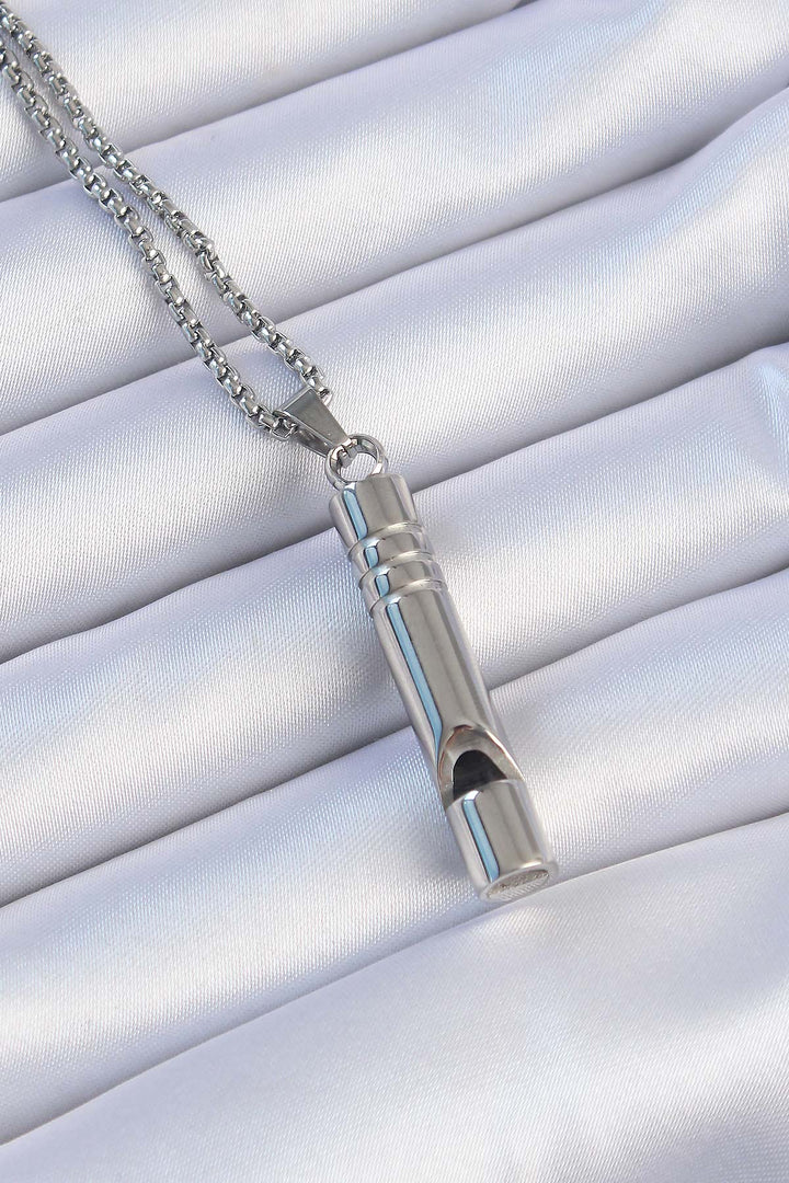 EBJ Emergency Whistle 316L Steel Does Not Tarnish High Decibel Necklace Unisex - Bragadiru
