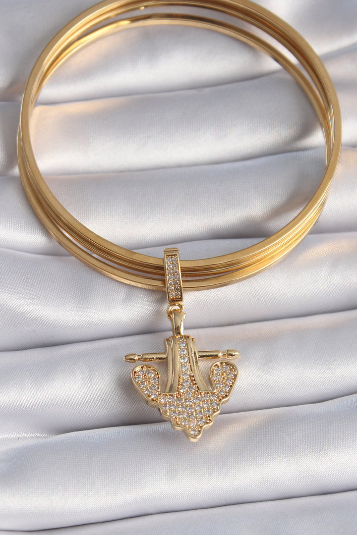 EBJ Rice Gold Color Zircon Stone Anchor Model Ajda Charm - Viernheim