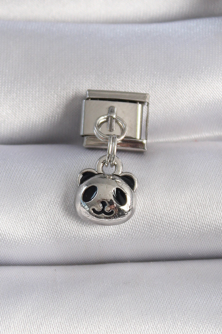 EBJ 316L Steel Silver Color Panda Figure Nomination Charm - Výronas