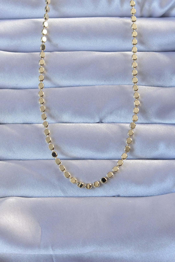EBJ 316L Steel Gold Color Chunky Chain Necklace - Salem