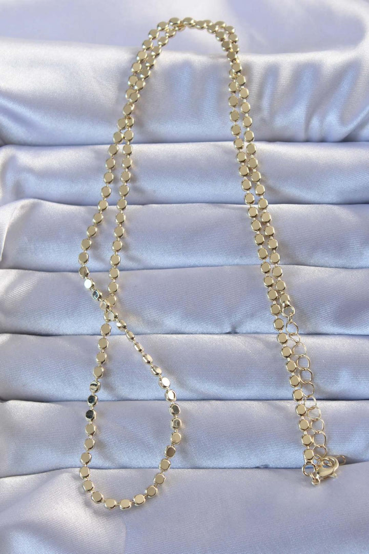 EBJ 316L Steel Gold Color Chunky Chain Necklace - Salem