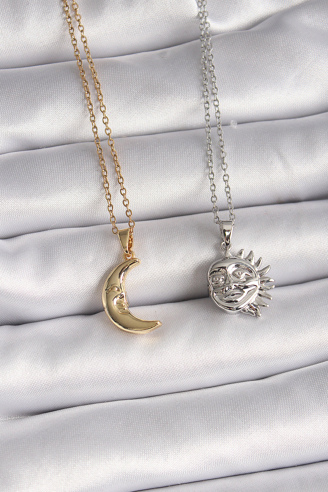 EBJ 316L Steel Mixed Color Chain Sun Friendship Necklace Model Women Necklace - Zacatelco