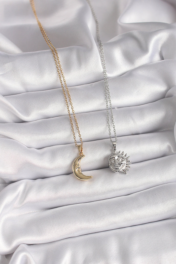 EBJ 316L Steel Mixed Color Chain Sun Friendship Necklace Model Women Necklace - Zacatelco