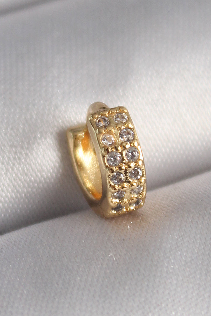 EBJ 316L Steel Gold Color Zircon Stone Tragus Piercing - Concord