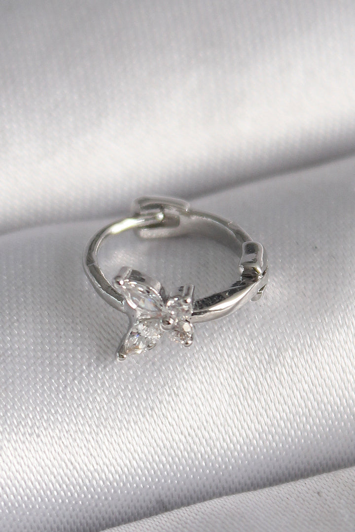 EBJ 316L Steel Silver Color Zircon Stone Butterfly Model Tragus Piercing - Charlottetown