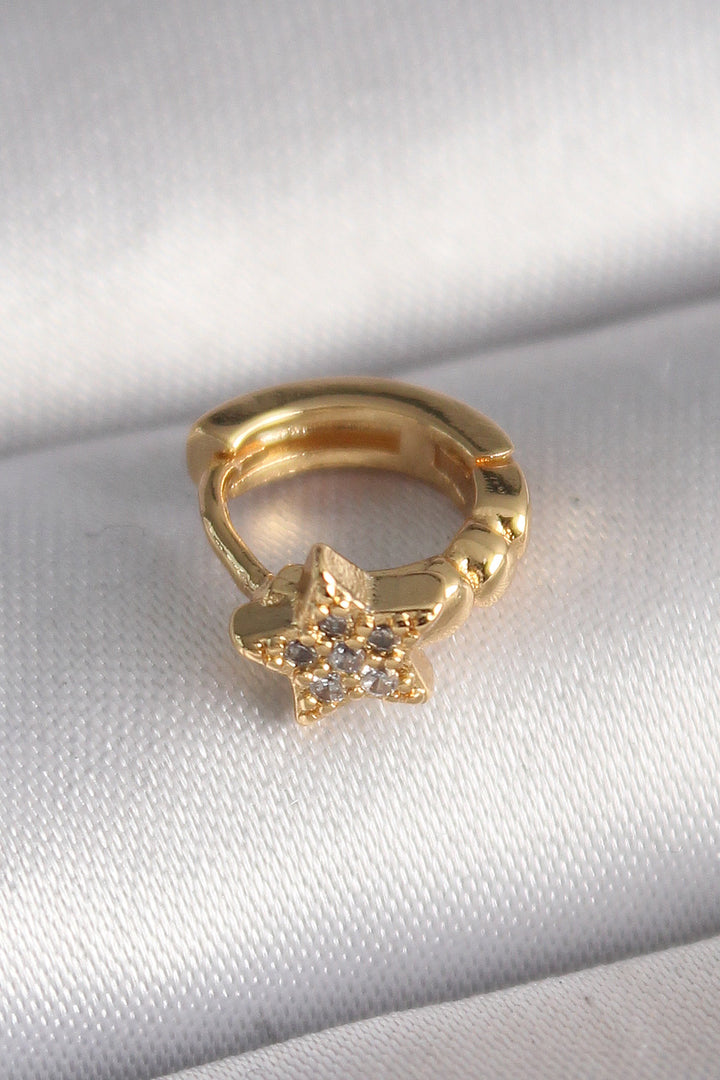 EBJ 316L Steel Gold Color Zircon Stone Star Model Tragus Piercing - Sicklerville