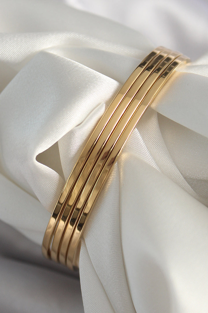 EBJ 316L Steel Gold Color Ajda Model Women's Bracelet - Valle de Santiago
