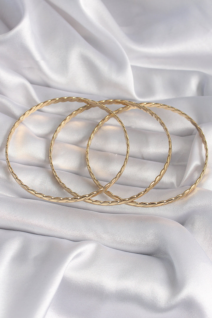EBJ 316L Steel Gold Color 65 mm Burma Ajda Model Women's Bracelet - Bell Gardens
