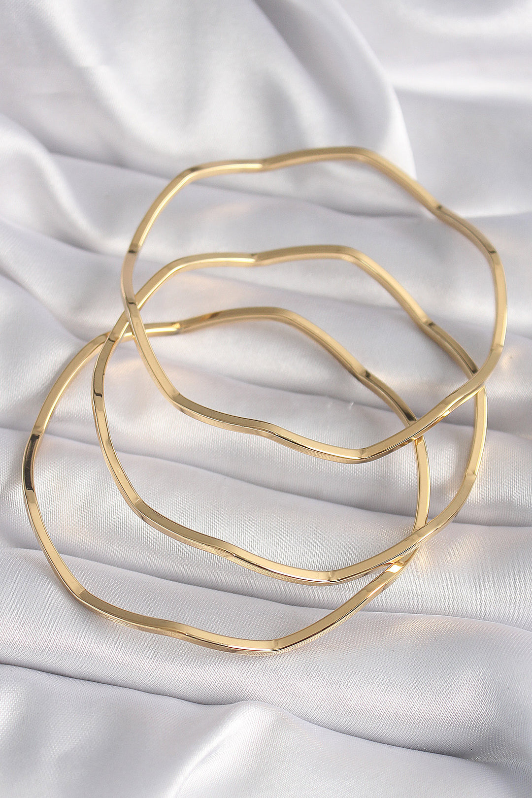 EBJ 316L Steel Gold color Zigzag Model Ajda Bracelet - Lorca
