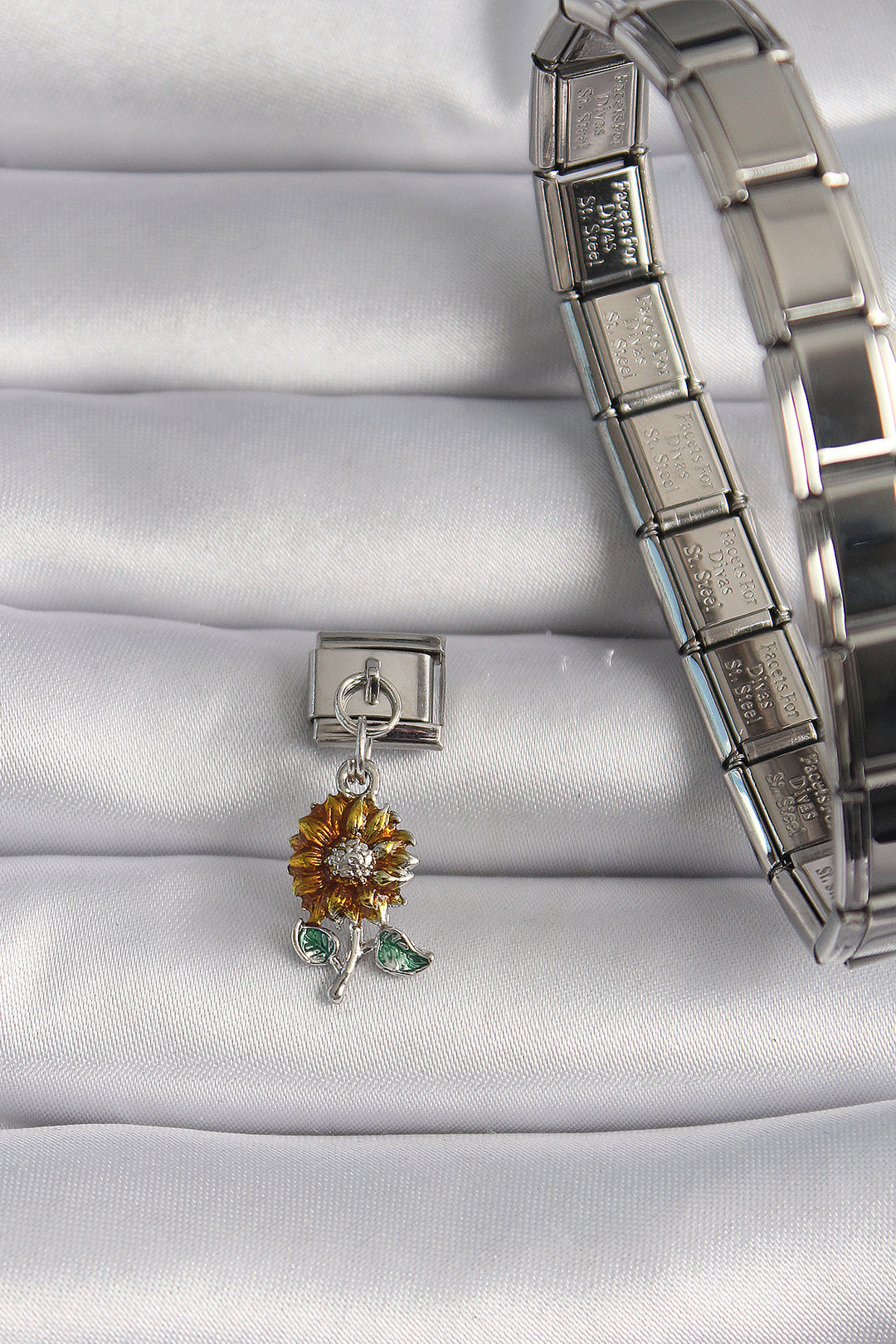 EBJ 316L Stainless Steel Silver Color Daisy Model Nomination Charm - South Miami Heights