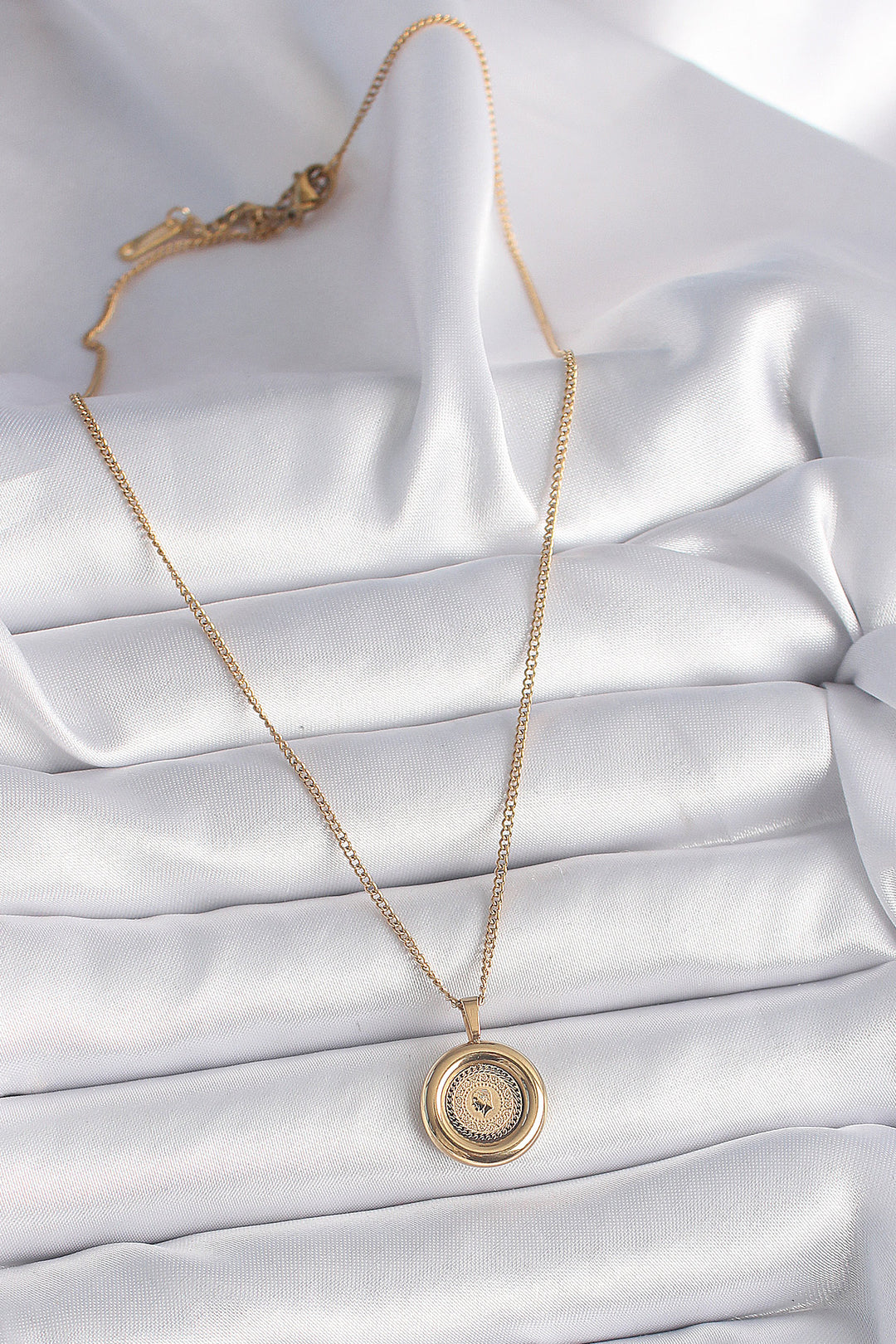 EBJ 316L Steel Gold Color Chain Gold Model Women's Necklace - Irákleio