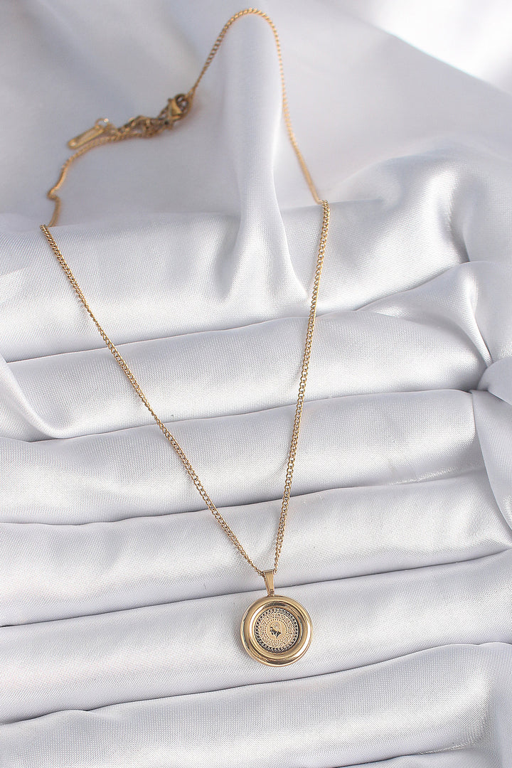 EBJ 316L Steel Gold Color Chain Gold Model Women's Necklace - Irákleio