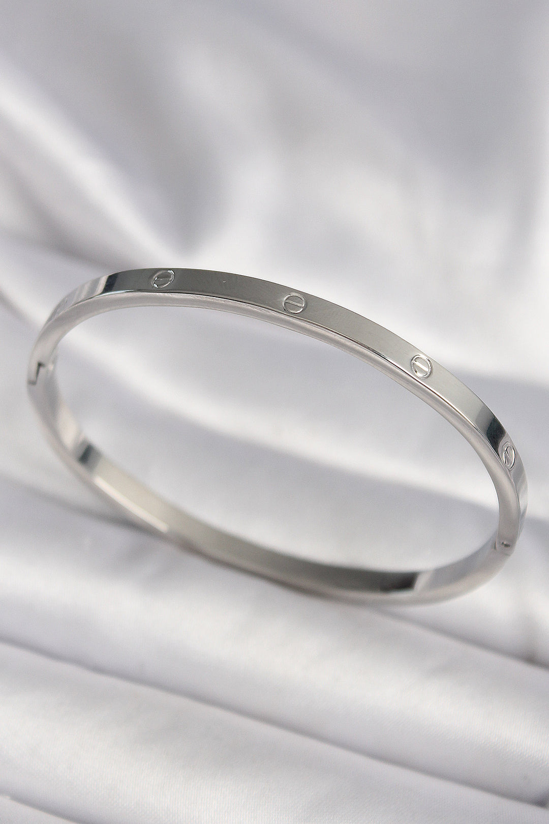 EBJ 316L Stainless Steel Silver Color Model Women's Bracelet - Pombal
