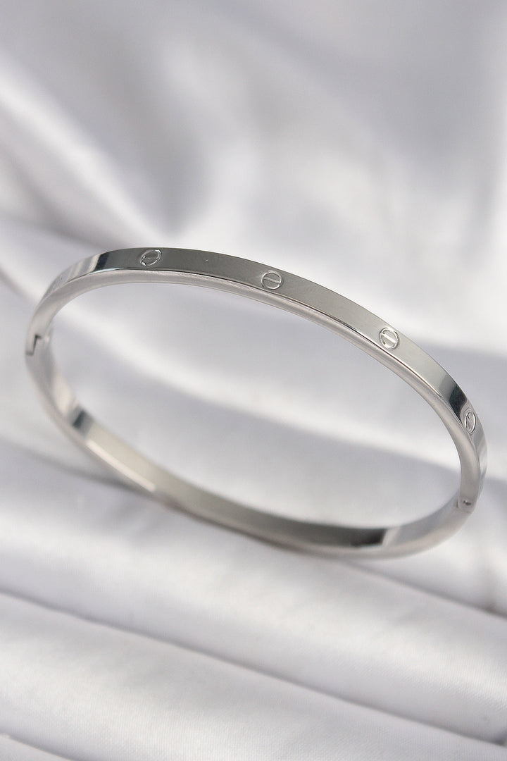 EBJ 316L Stainless Steel Silver Color Model Women's Bracelet - Pombal
