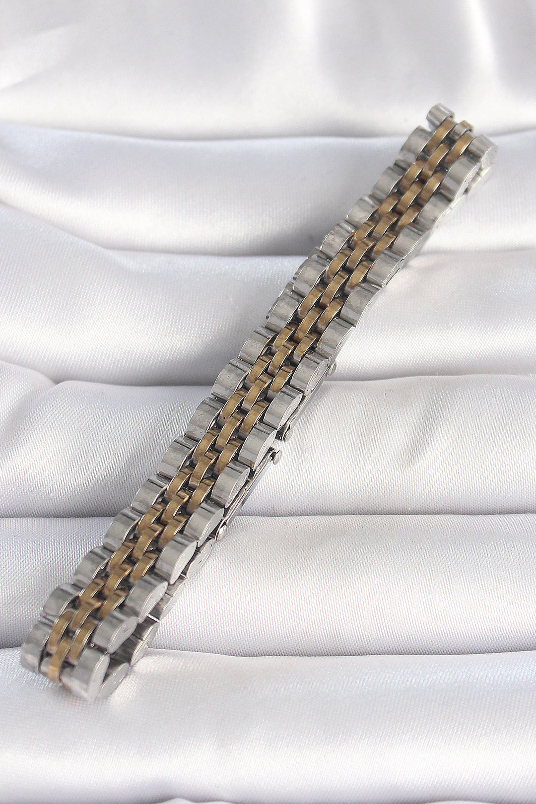 EBJ 316L Steel Gold Silver Color Chain Model Men's Bracelet - Dresden