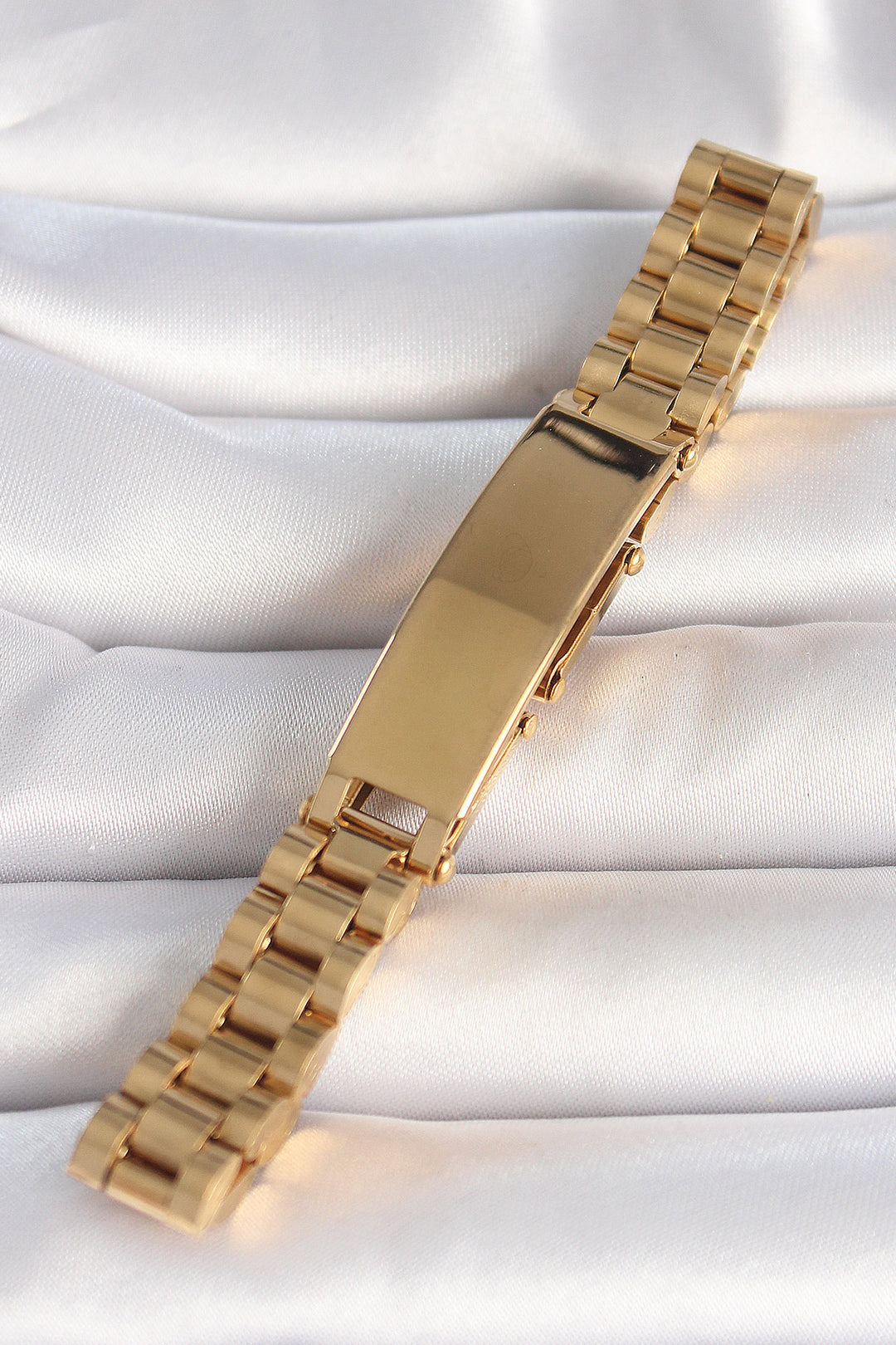EBJ 316L Steel Gold Color Chain Tag Model Men's Bracelet - Aschaffenburg