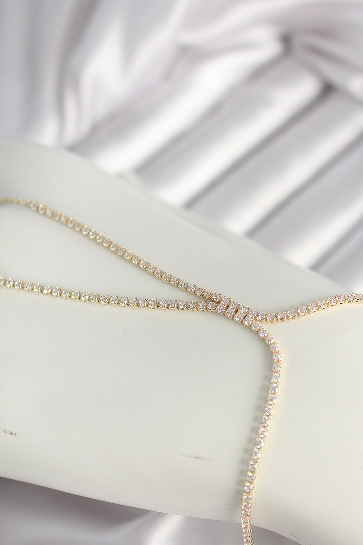 EBJ Rice Gold Color Zircon Stone Waterway Zircon Stone Women's Şahmeran - Shostka