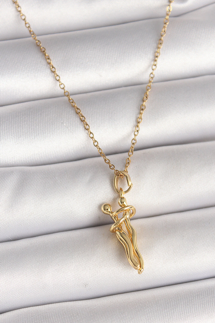 EBJ 316L Steel Gold Color Chain Wrap Model Women's Necklace - College Station