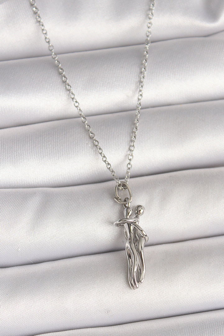 EBJ 316L Stainless Steel Silver Color Chain Wrap Model Women's Necklace - Siracusa