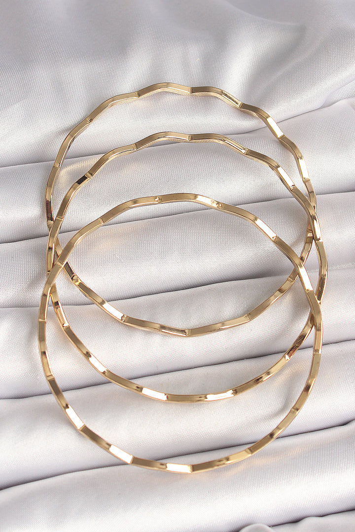 EBJ 316L Steel Gold Color Ajda Model Women's Bracelet - Thionville