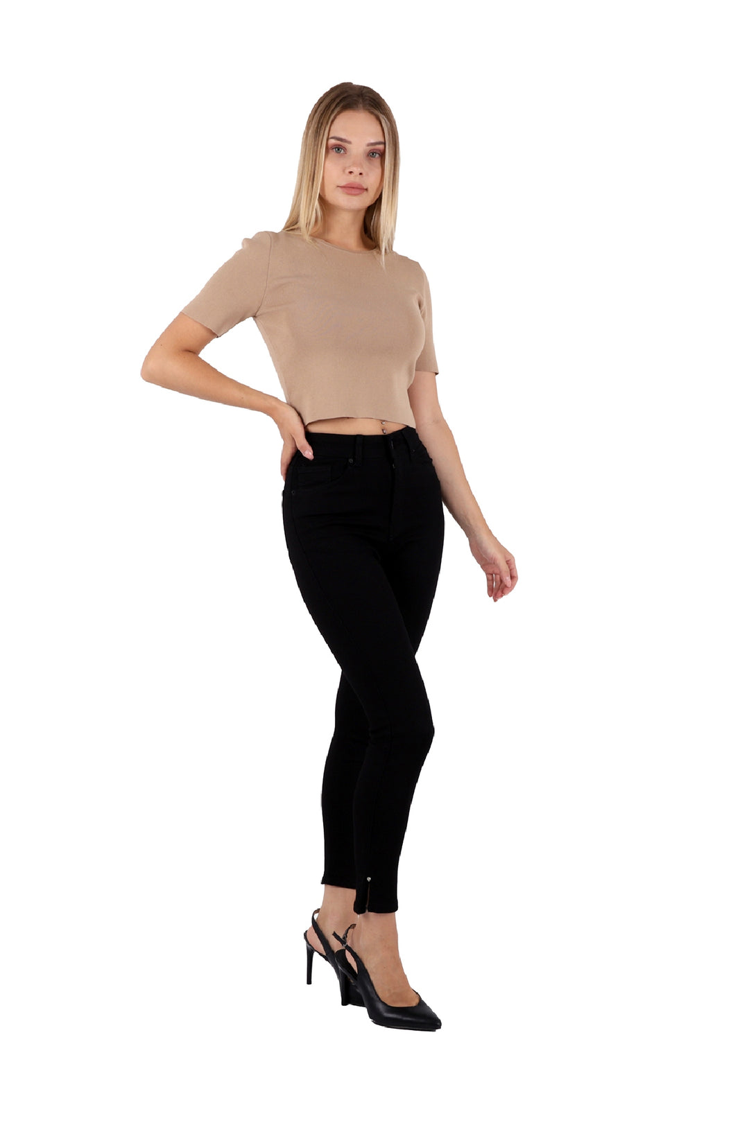 XLJ Skinny Jean with Bottom Side Zipper Mixed - Tonalá