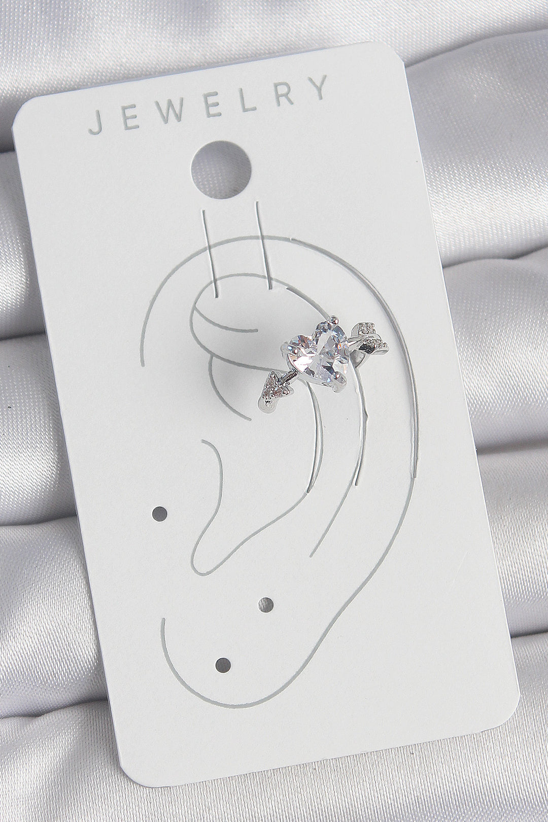 EBJ Rice Silver Color Star Model Women's Cartilage Earring with Zircon Stone - Bartlett
