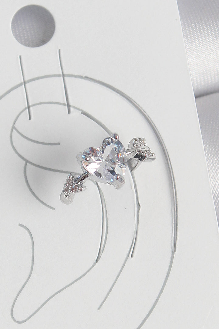 EBJ Rice Silver Color Star Model Women's Cartilage Earring with Zircon Stone - Bartlett