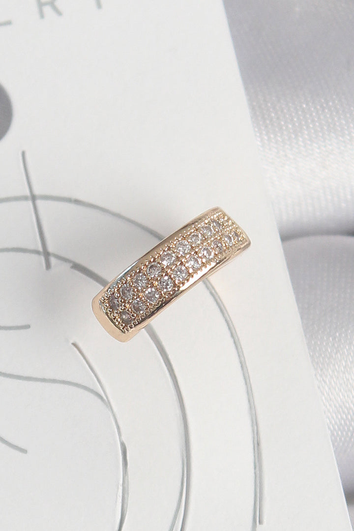 EBJ Gold Color Zircon Stone Women's Cartilage Earring with Rice - Coesfeld