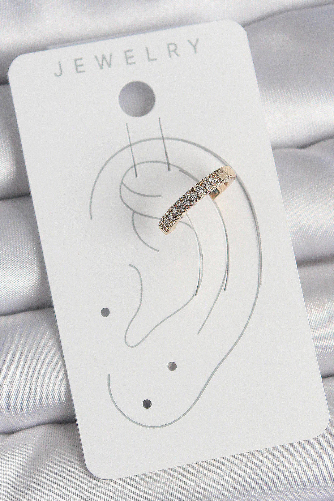 EBJ Gold Color Zircon Stone Women's Cartilage Earring with Rice - Guilderland