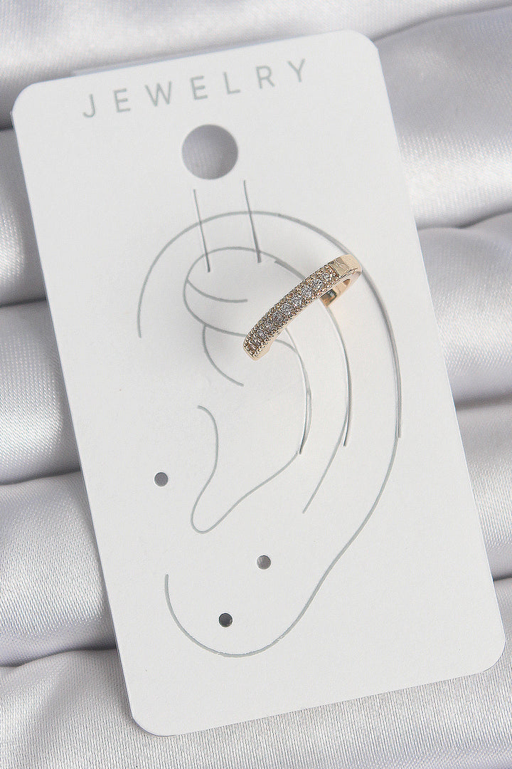 EBJ Gold Color Zircon Stone Women's Cartilage Earring with Rice - Guilderland