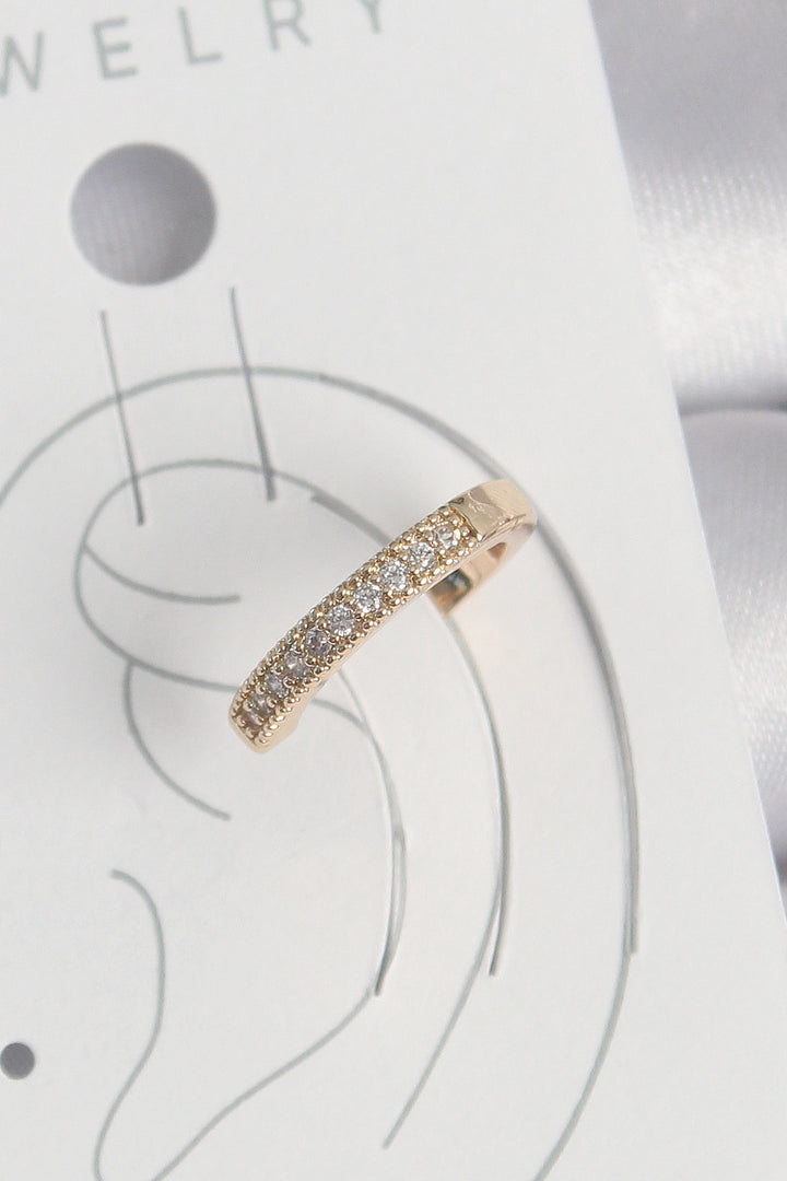 EBJ Gold Color Zircon Stone Women's Cartilage Earring with Rice - Guilderland