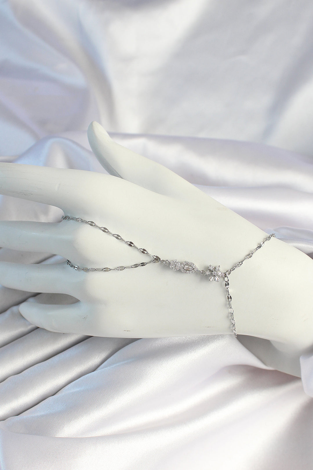 EBJ 316L Stainless Steel Chain Silver Color Zircon Stone Şahmeran - Orpington