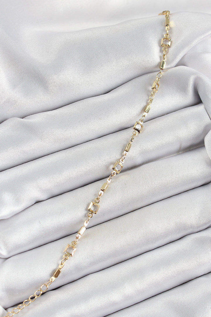 EBJ Gold Color Rice Zircon Stone Women's Bracelet - Hattingen