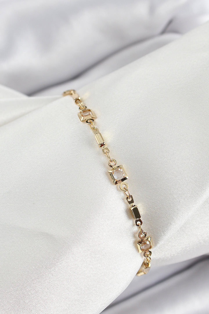 EBJ Gold Color Rice Zircon Stone Women's Bracelet - Hattingen