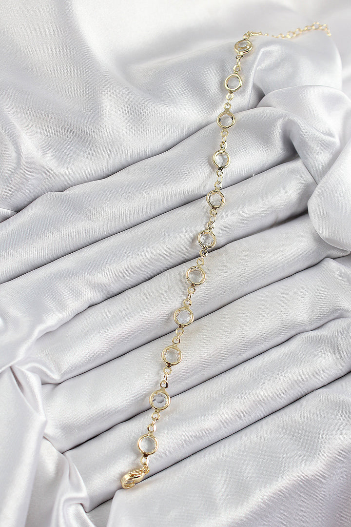 EBJ Gold Color Rice Zircon Stone Women's Bracelet - Detmold