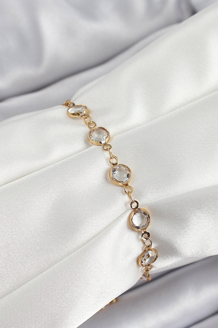 EBJ Gold Color Rice Zircon Stone Women's Bracelet - Weymouth