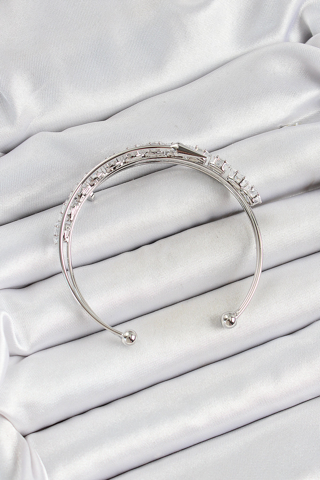 EBJ Rice Silver Color Barley Bracelet with Zircon Stone for Women - Sahuayo de Morelos