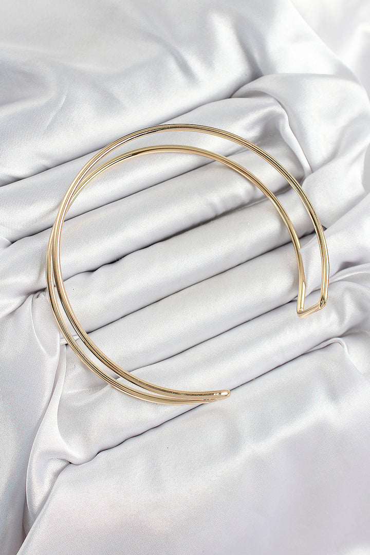 EBJ Rice Double-Sided Model Gold Color Women's Arm Bracelet - Wellington